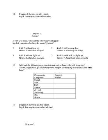 Soalan Sains Tahun 5 Litar Elektrik - Buku Resep y