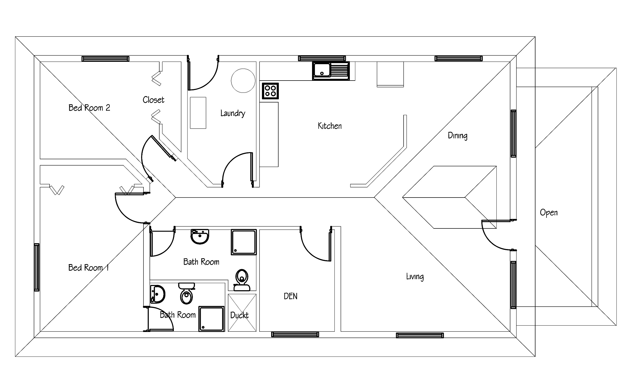 Gropius house & modern home analysis. Small House Plan Free Download With Pdf And Cad File