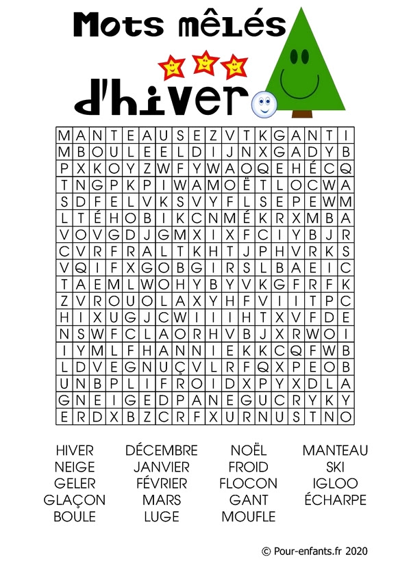 Maybe you would like to learn more about one of these? Grille De Mots Meles A Imprimer L Hiver Pour Enfants Charades Jeux Blagues Devinettes Coloriages Pour Enfants