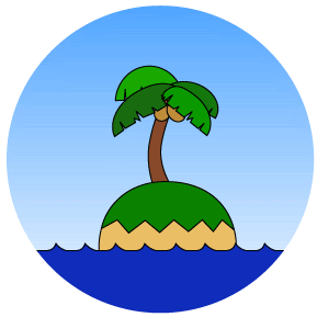 美しい花の画像 ユニーク無人島 イラスト
