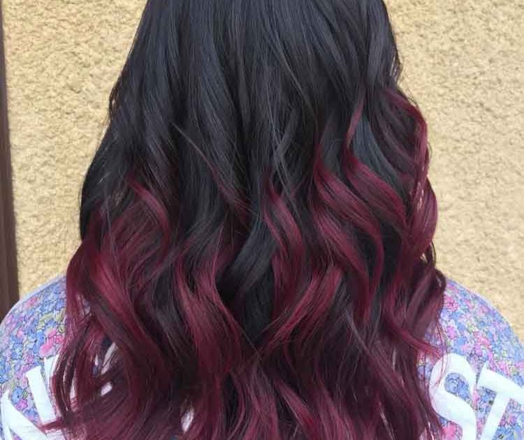 55 Warna  Rambut  Burgundy  Alami Konsep Terbaru 