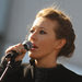 Ksenia Sobchak speaks to the crowd during opposition protests in Moscow in 2012.