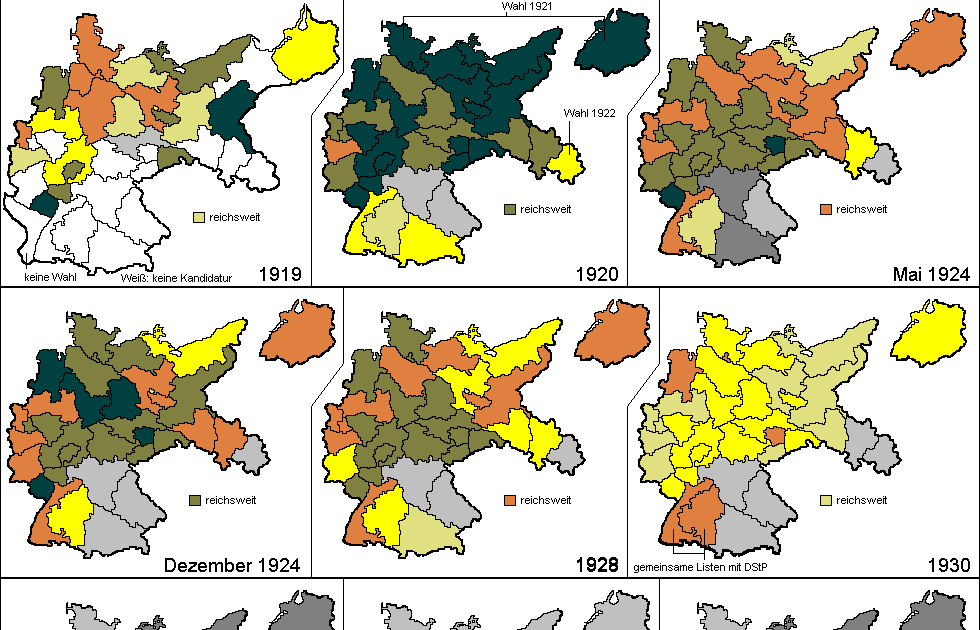 1933 Deutschland Karte - Verzeichnis Der ...