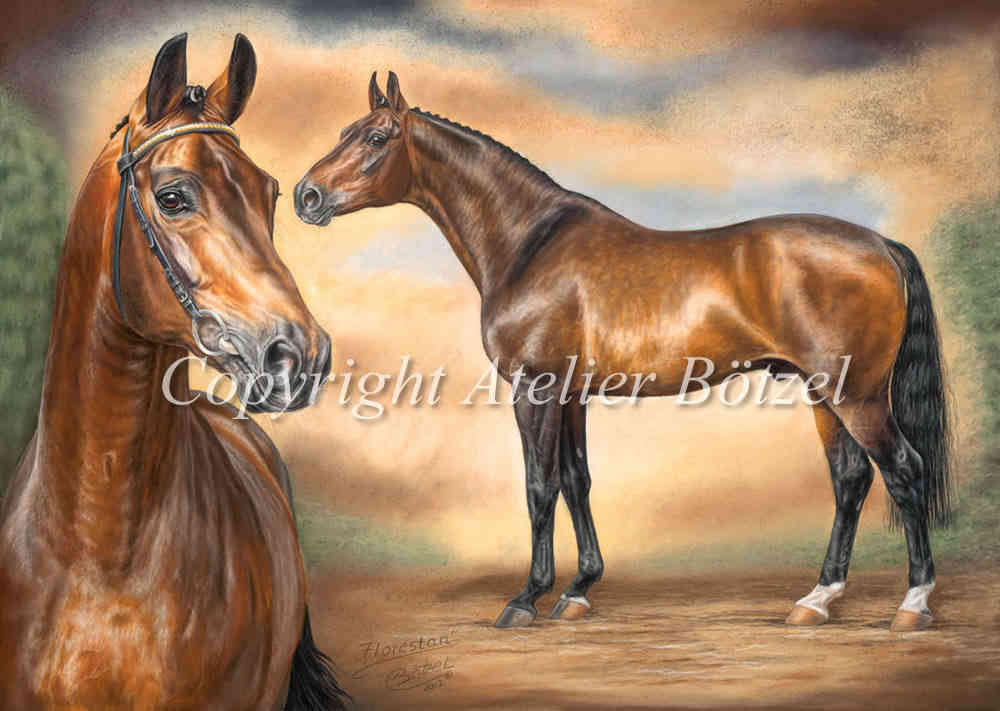 Florestán i de mónaco (es); Vererberlegenden Kunstdrucke Florestan Art Equine Shop Christina Botzel