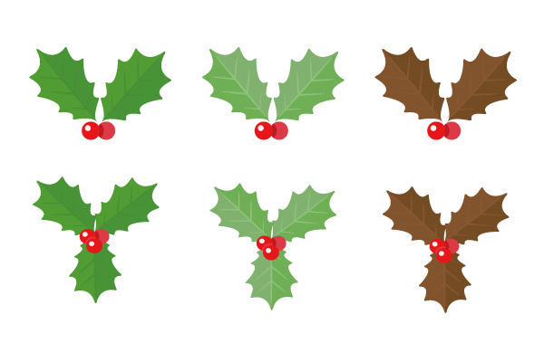 新鮮なヒイラギ クリスマス 葉っぱ イラスト かわいいディズニー画像