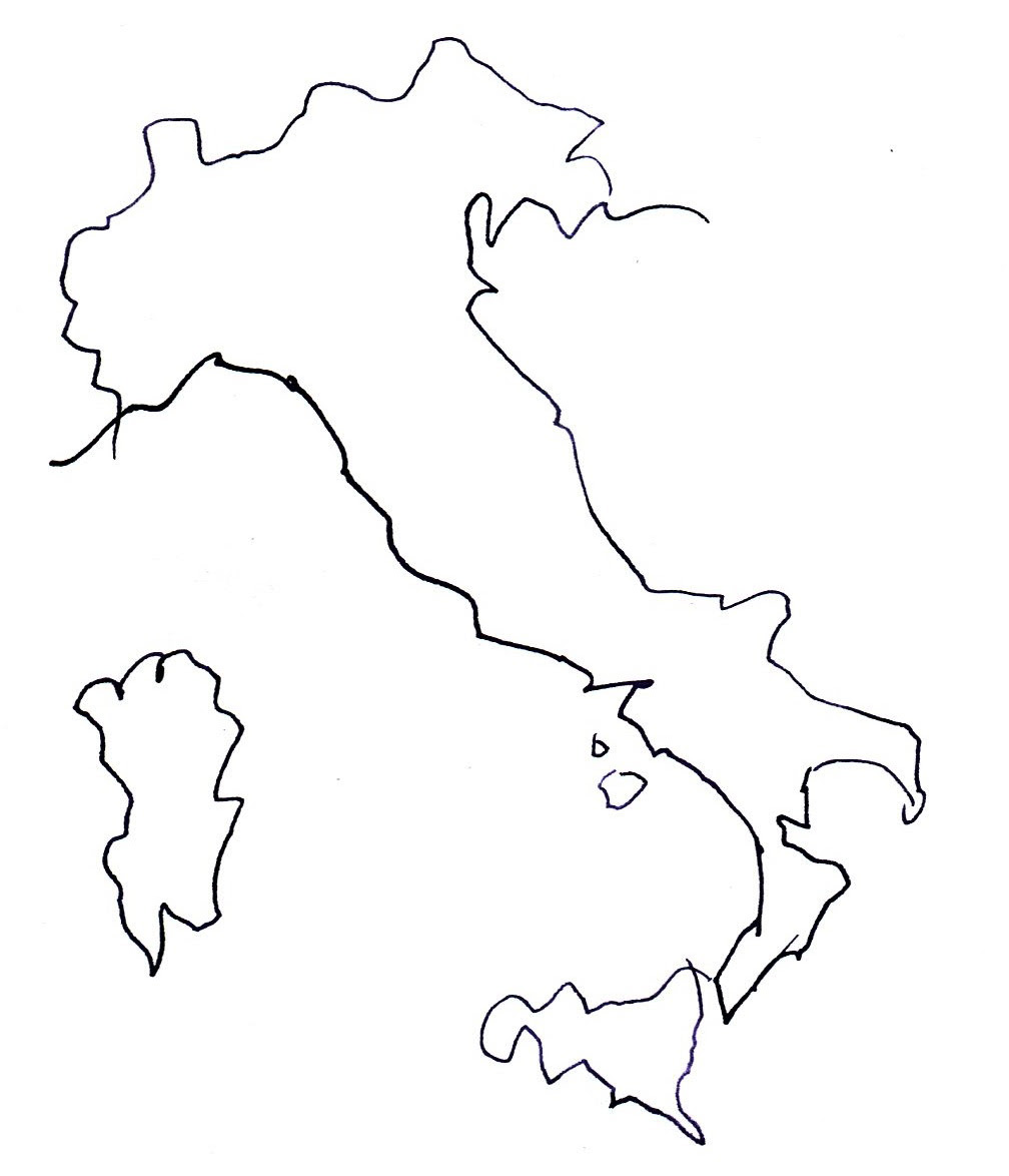 イタリア 地図 イラスト イラストが最高です