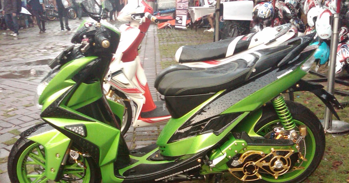  Modifikasi  Mio  Soul Ijo  Modifikasi  Motor Kawasaki Honda 