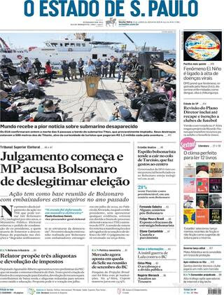 Capa Estadão