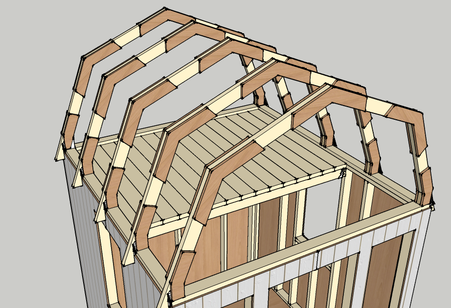Gambrel Roof Shed Plans 12x16 ~ free wood shed design