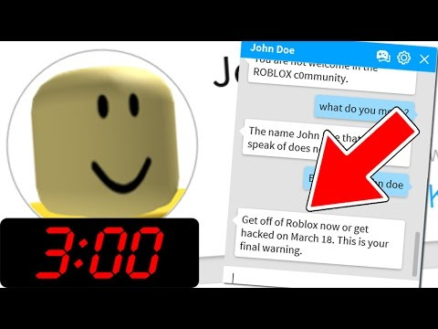 I Hacked John Doe On Roblox666 Robux Must Watch Youtube - whos john doe roblox