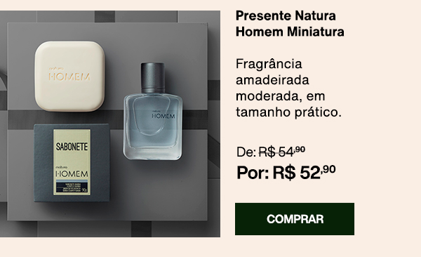 Presente Natura Homem Miniatura. Comprar