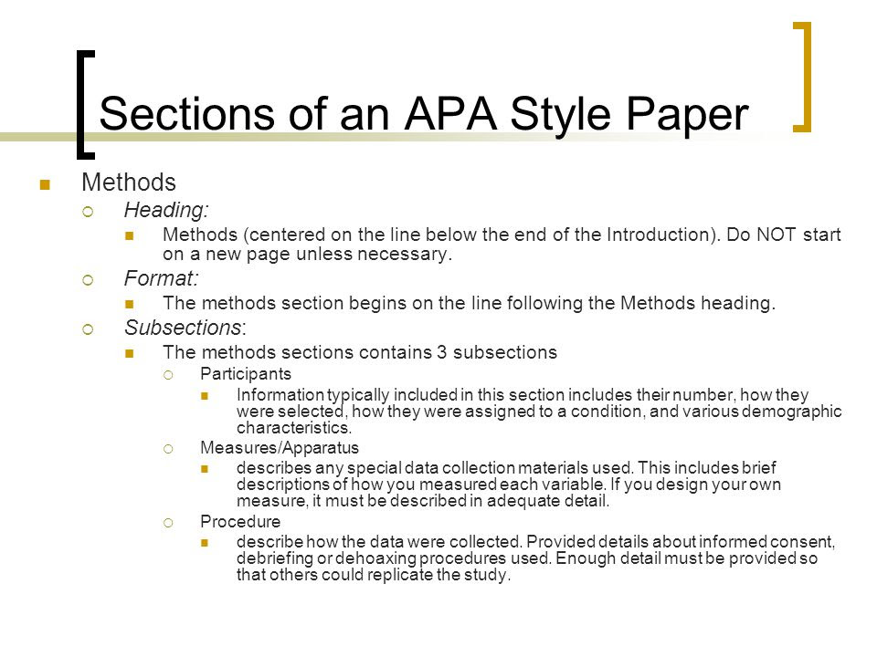 How To Write Materials And Methods In Research Paper ...