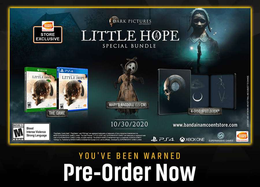 BANDAI NAMCO Entertainment Store's exclusive The Dark Pictures: Little Hope Special Bundle
