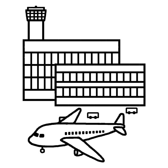 アニメ画像について 最高の空港 イラスト フリー