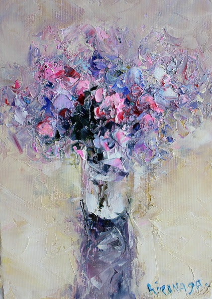 ぜいたく油絵 花の描き方 最高の花の画像