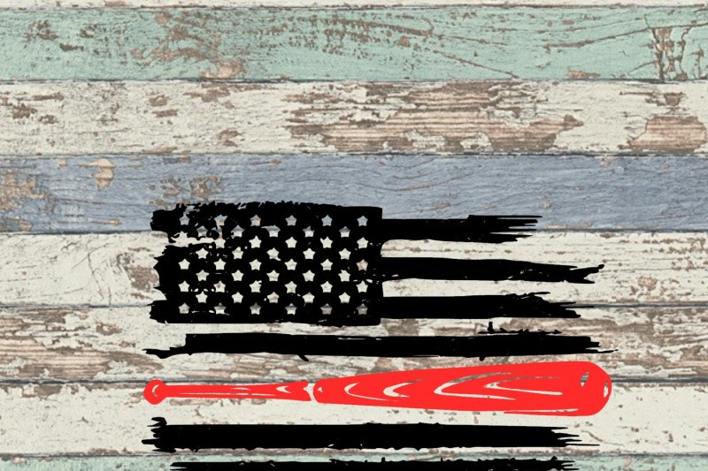 Download Free Baseball Distressed Flag SVG Crafter File