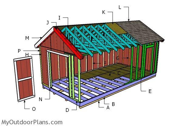 gable shed roof plans shed plan
