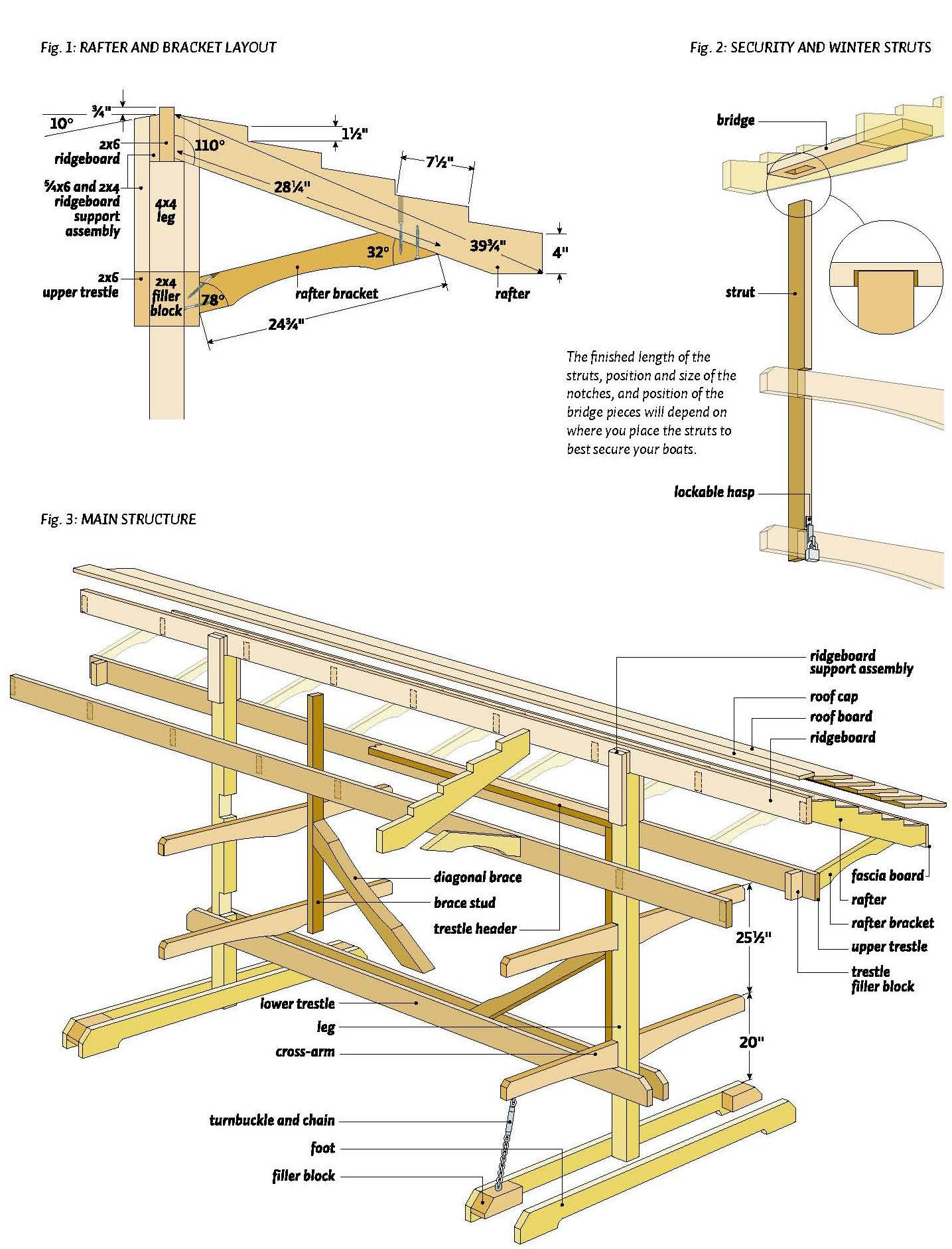 Woodworking Plan: free standing kayak storage rack plans
