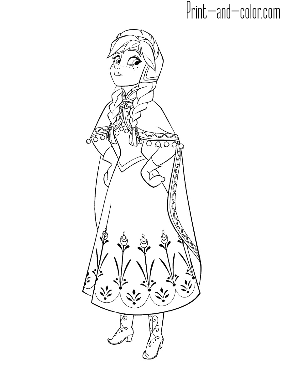 Vegas Sou Frozen 2 Coloring Pages Anna