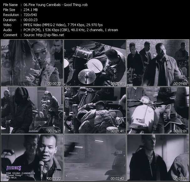 It also peaked at #7 on the uk singles chart. Fine Young Cannibals Good Thing Vob File
