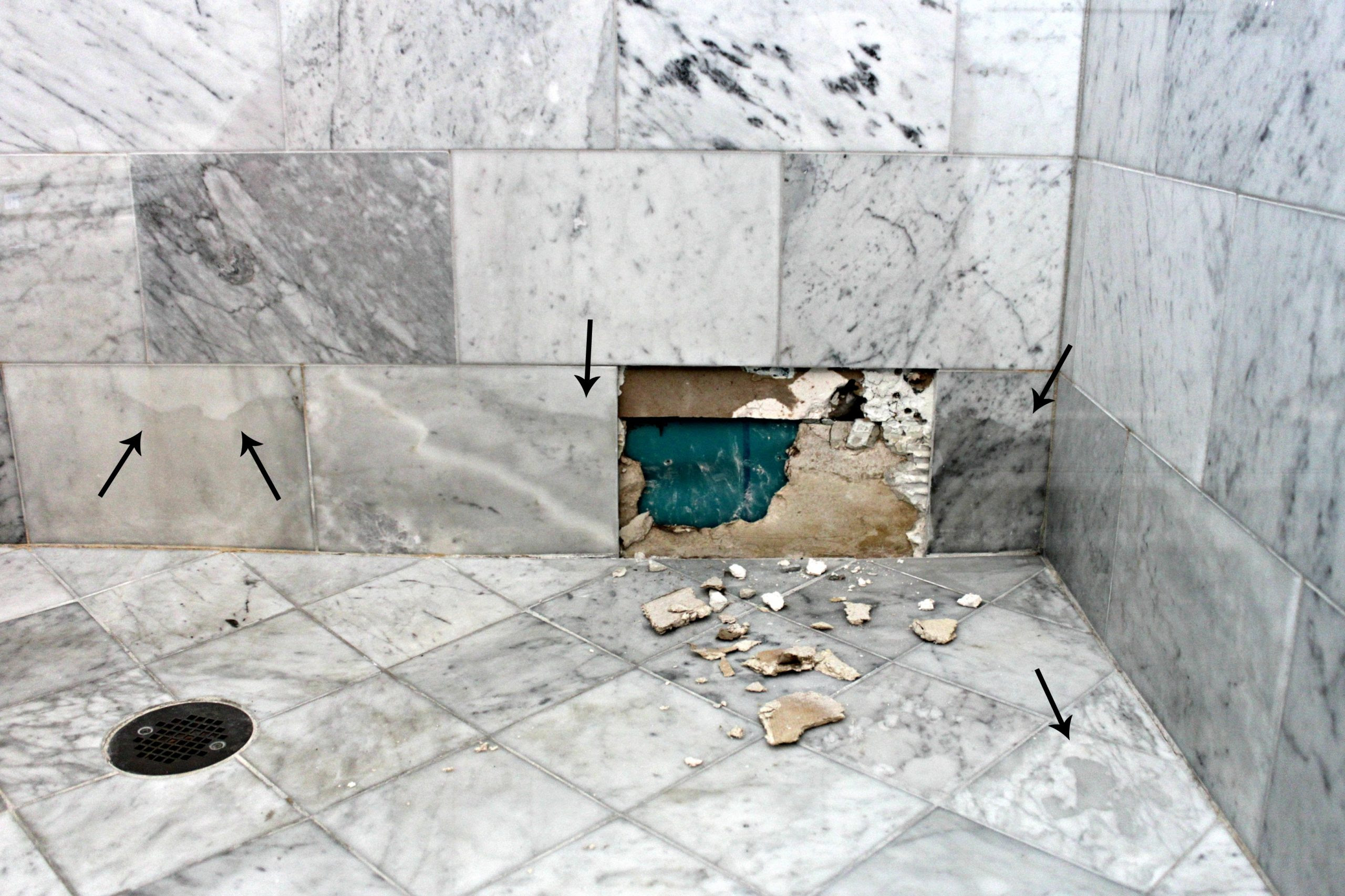 Now the marble looks gray/yellow and dingy. Why Marble Isn T The Best Option In A Shower Or Bath