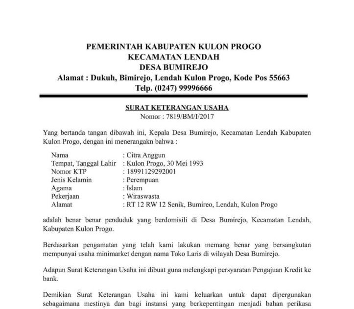 Contoh Surat Permohonan Perbaikan Gedung Kantor  Teman Belajar