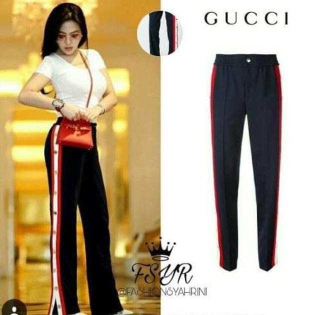 Celana Jeans Gucci Wanita Trend Fashion