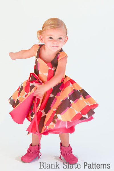 Pola Baju Amaryllis Dress Untuk anak 2th - Danitailor