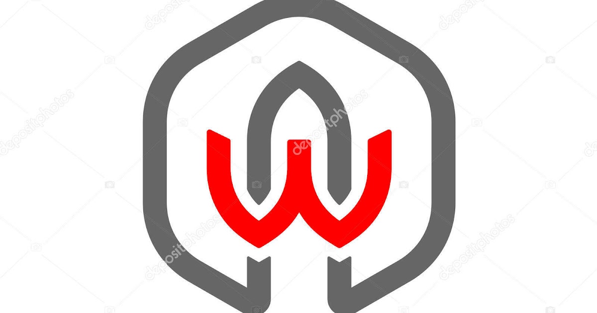 Foto Hurup Inisial W Hitam Putih Logo  K3  Hitam Putih 