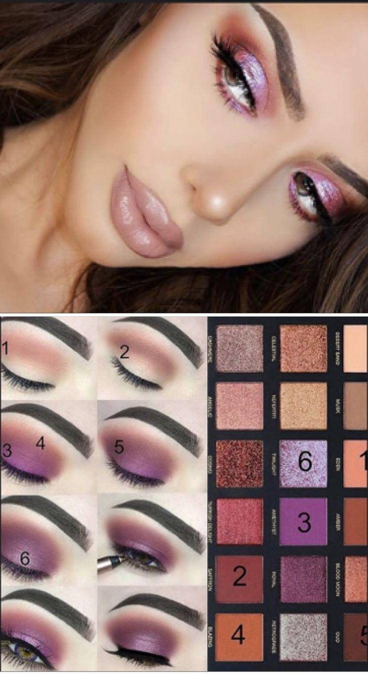 @4maria17 watched a clip from huda yesterday and she said you just have to press it back together with your finger. Make Up Huda Beauty Desert Dusk Palette 2865651 Weddbook