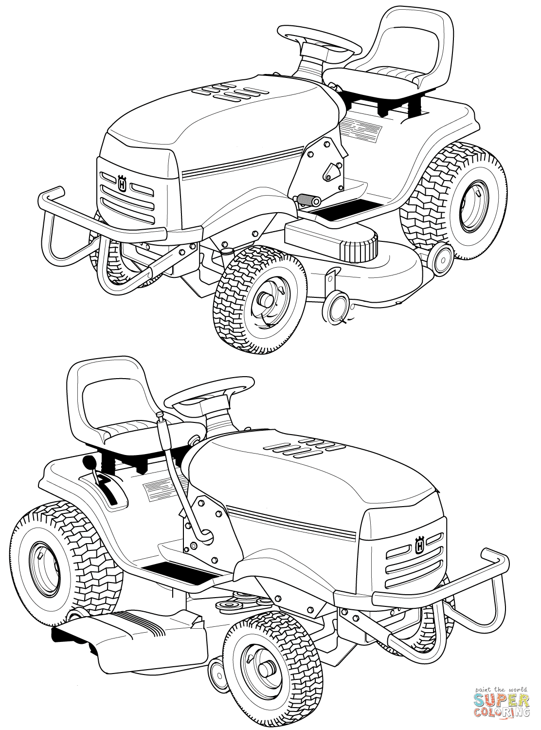Geweldige Tractor Kleurplaat Printen Krijg Duizenden Kleurenfotos