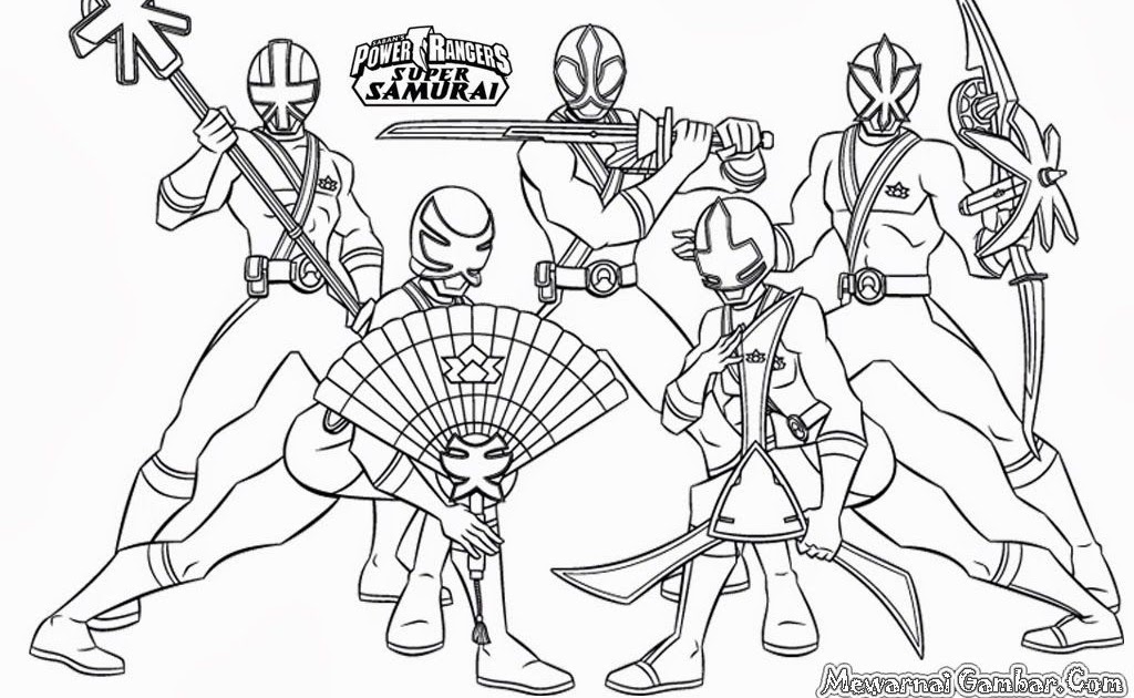  Gambar  Mewarnai Robot  Power Rangers