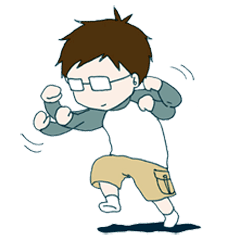 動物画像無料 ユニークメガネ男子 画像 イラスト
