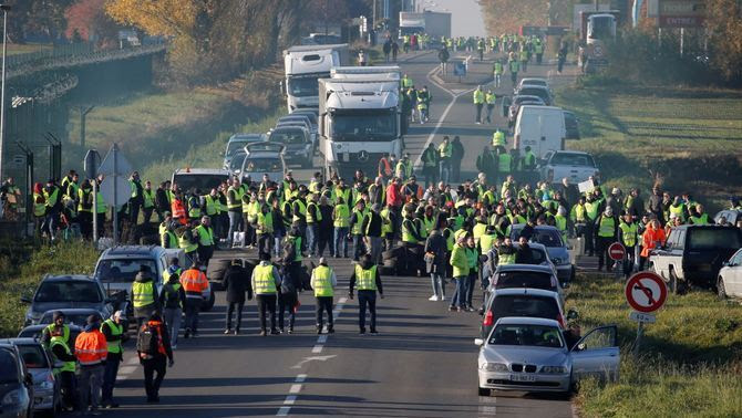 Protesta dels "armilles grogues" a França (Reuters)