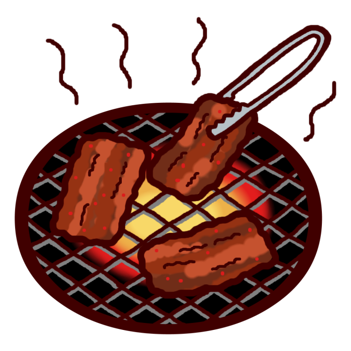 美しい花の画像 綺麗な焼肉 イラスト フリー