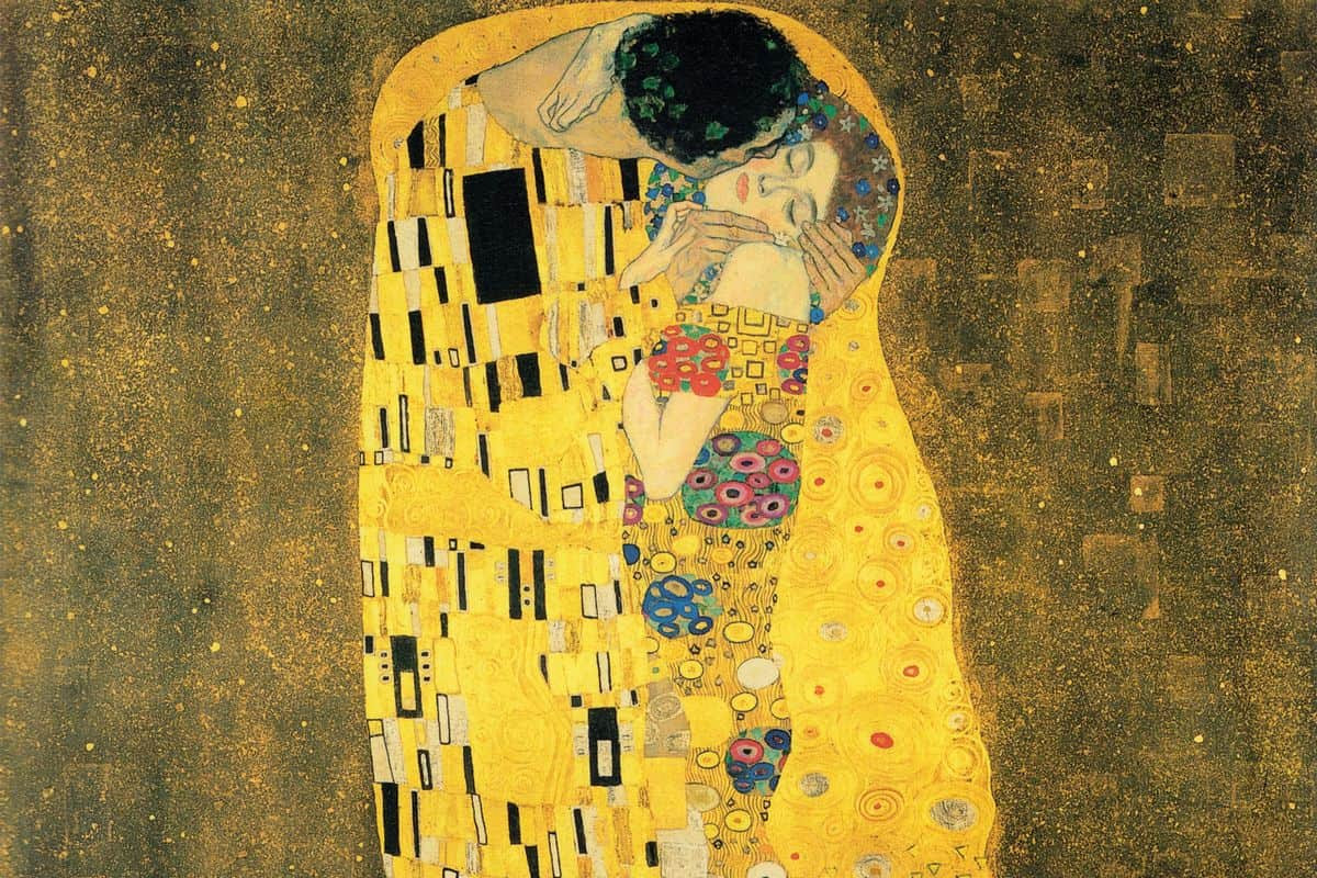 Gustav Klimt - O Beijo (detalhe), 1907-1908