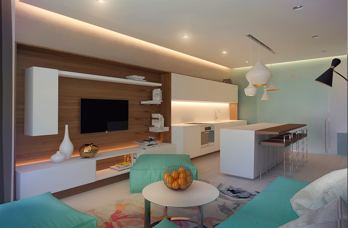 With a light blush pink wall color and a surrounding gallery of eclectic artwork, the small room packs a lot of punch. 6 Clean And Simple Home Designs For Comfortable Living
