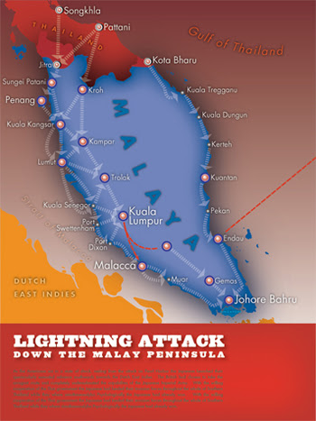 Japanese invasion of malaya began when the japanese army invaded malaya on december 8, 1941. Eric Olason Cartographic Artist Malaya Invasion Map