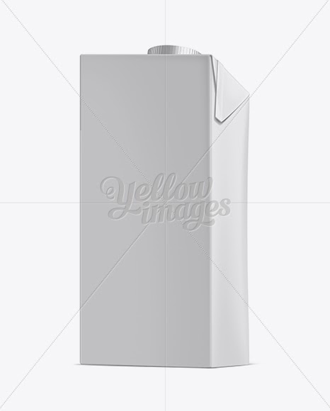 Download Download 200ml Milk Carton Package Mockup Back 3/4 View ...