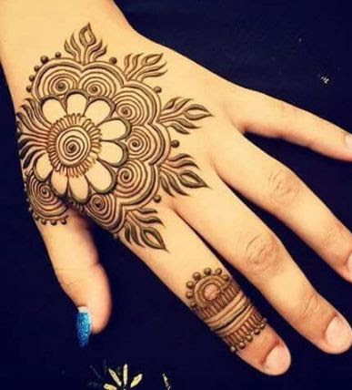 Easy Mehndi Design Simple And Beautiful Arabic Henna For Wedding