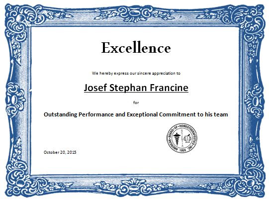 Certificate Templates Well Done Award Certificate