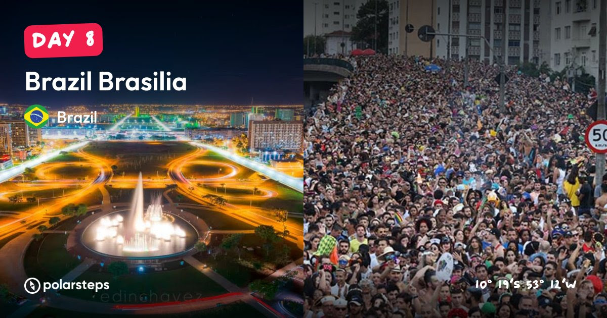 Brasília, the capital of brazil, was built 45 years ago by juscelino kubitschek, the brazilian president at that time. Brazil Brazil Polarsteps