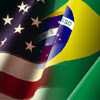 US Brasil Flags