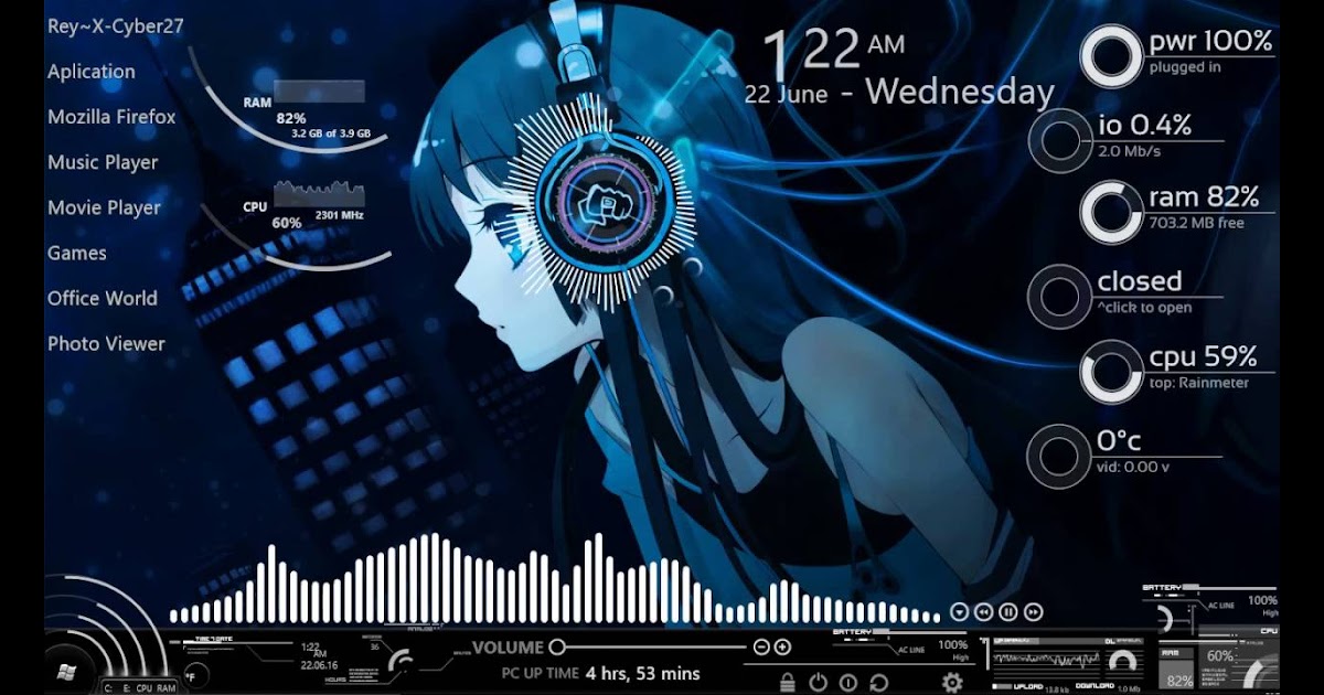 Get Anime Wallpaper Rainmeter Background Jasmanime