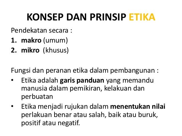 Contoh Etika Khusus - Contoh Now