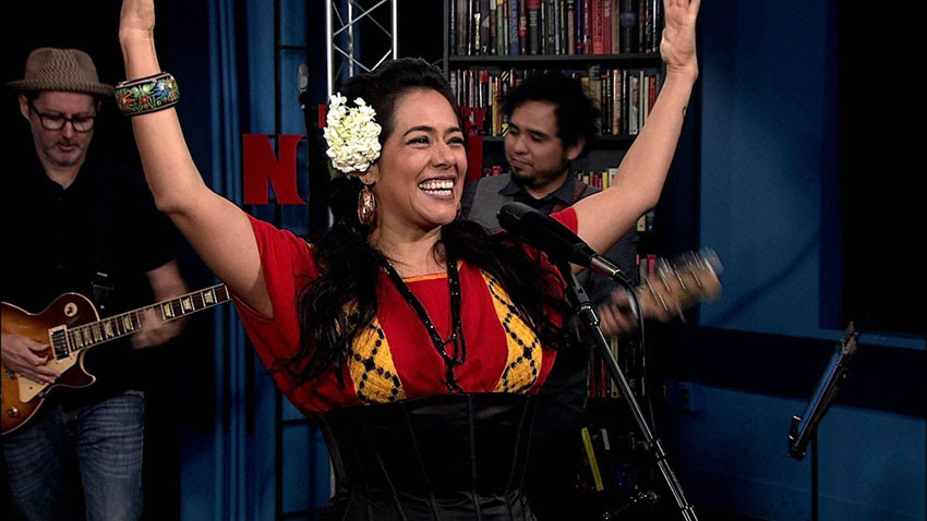 In 2017, Lila Downs, one of Mexico's most acclaimed singer-songwriters, stopped by the Democracy Now! studio.