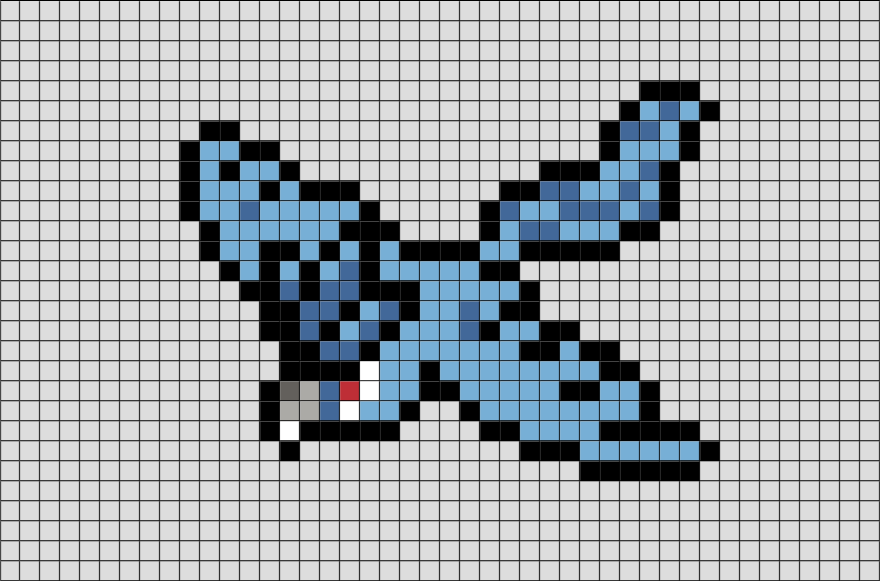 Easy Legendary Pokemon Pixel Art Grid - Pixel Art Grid Gallery
