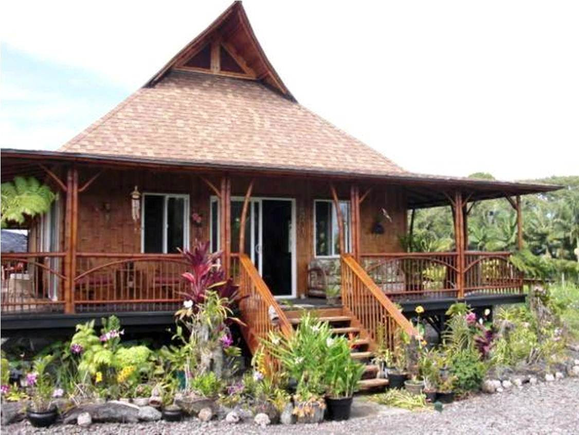 Gambar Model Rumah Bambu Interior Rumah