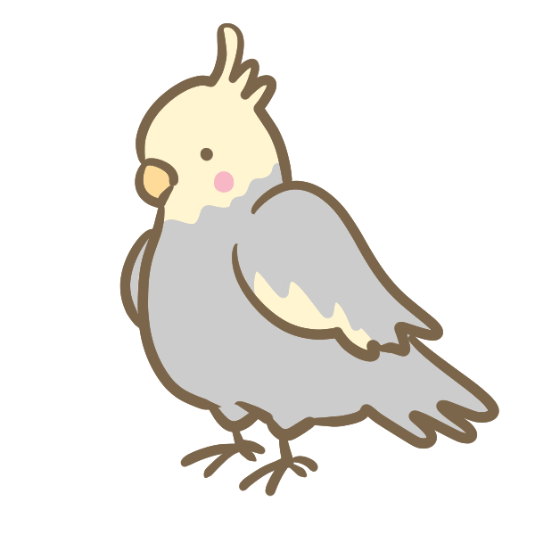 かわいい動物画像 最高のオカメインコ イラスト 白黒