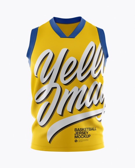 Download Basketball Jersey Mockup - Front View PSD Template ...